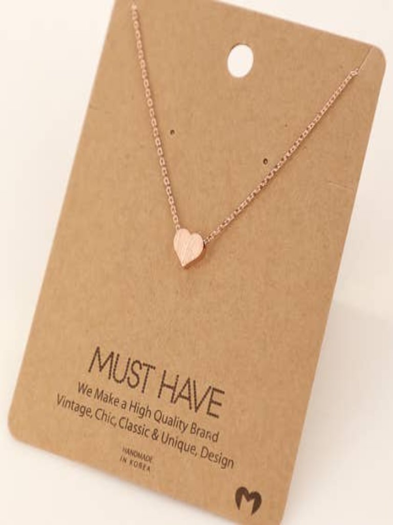 Dainty Heart Pendant Necklace
